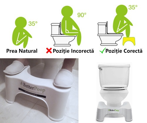Taburet WC Impotriva Constipatiei si Hemoroizilor - BetterPoop